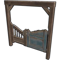 Wooden Frontier Bar Doors