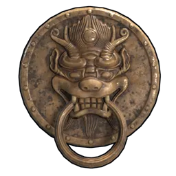 Dragon Door Knocker Rust Item