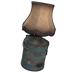Electric Table Lamp Rust Item