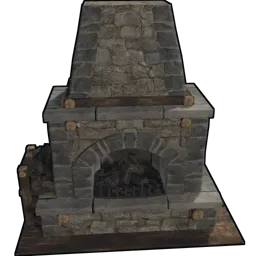 Stone Fireplace Rust Item