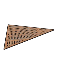 Floor triangle grill Rust Item