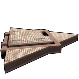 Triangle Ladder Hatch Rust Item