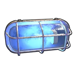 Blue Industrial Wall Light