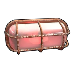Red Industrial Wall Light