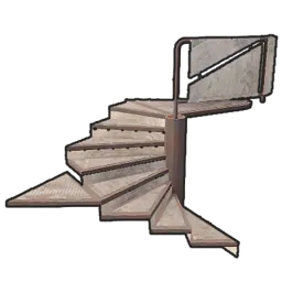 Metal Block Stair Spiral Triangle