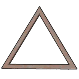 Metal Floor Triangle Frame