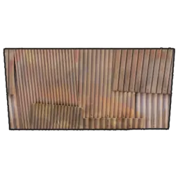 Metal Wall Half Rust Item