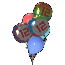Clump of Mixed Balloons