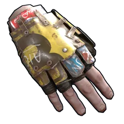 Road Sign Gloves Rust Item