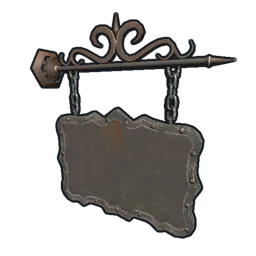 Two Sided Ornate Hanging Sign
