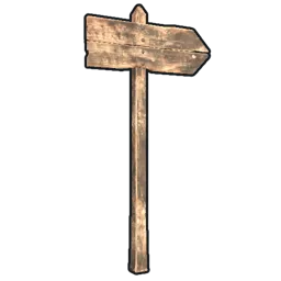 Single Sign Post Rust Item