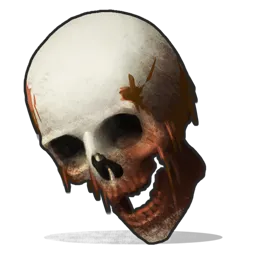 Human Skull Rust Item