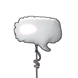 Speech Bubble Balloon Rust Item