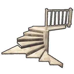 Wood Block Stair Spiral Triangle