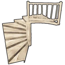 Wood Block Stair Spiral